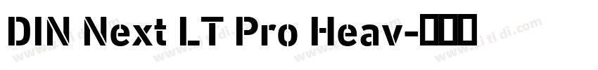 DIN Next LT Pro Heav字体转换